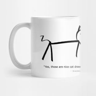A Nice Cat Drawing Mug